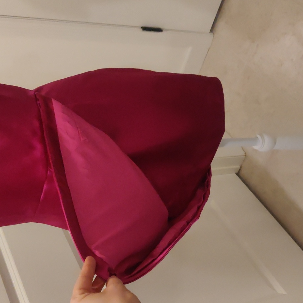 New!Aidan by Aidan MattoxSatin Bow One-Shoulder Mini Dress Sz 8 - Picture 9 of 16